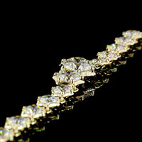 14K Yellow Gold Graduated Round Lab Diamond Necklace with 2.02 Carats Center Stone and Bezel-Prong Mixed Setting - 7.09 Carats Total Diamond Weight - Covaloro Fine Jewelry