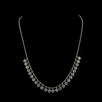 14K Yellow Gold Graduated Round Lab Diamond Special Necklace with Prong Set E-F VS1 Diamonds - 10.03 Total Carat Weight - Covaloro Fine Jewelry