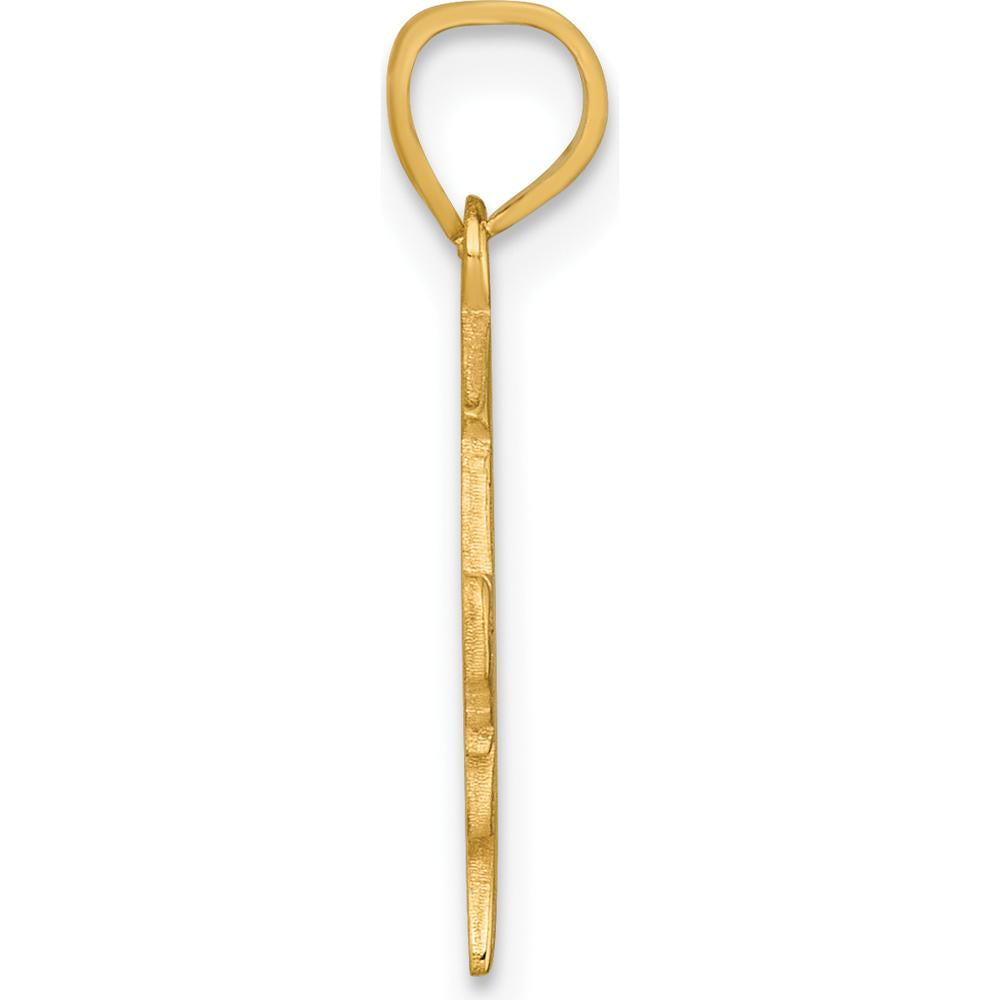 14K Yellow Gold Graduation Cap and Diploma 26 Charm - 21.45mm Length by Oro Pregiato