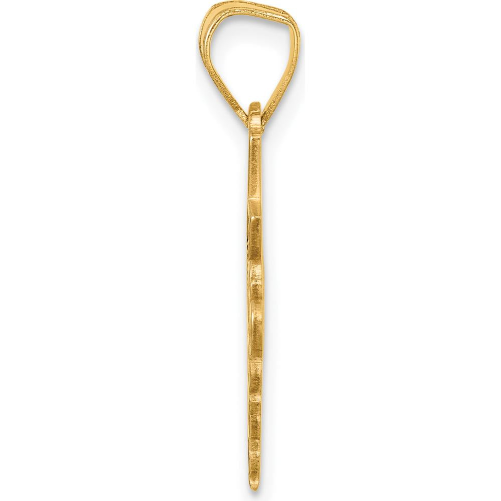 14K Yellow Gold Graduation Cap and Diploma Charm - Polished Finish 23.2mm Length by Oro Pregiato