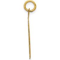 14K Yellow Gold Graduation Day Engravable Disc Charm - 20mm by Oro Pregiato