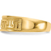 14K Yellow Gold Greek Key Toe Ring with Polished Finish by 0