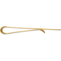14K Yellow Gold Grooved Polished Money Clip - Solid Fine Jewelry Accessory by Oro Pregiato