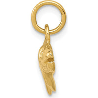 14K Yellow Gold Grouper Fish Pendant Charm - 13mm Length by Oro Pregiato