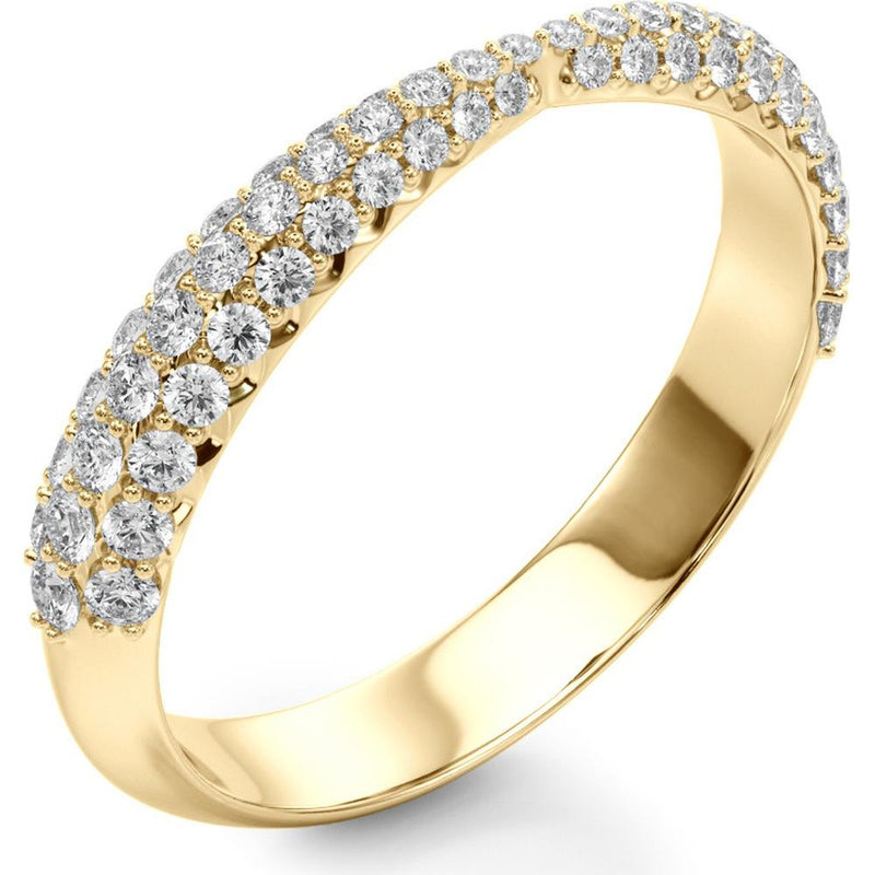 14K Yellow Gold Half Carat Lab Diamond Fashion Band - Size 7 by Robinson's Jewelers