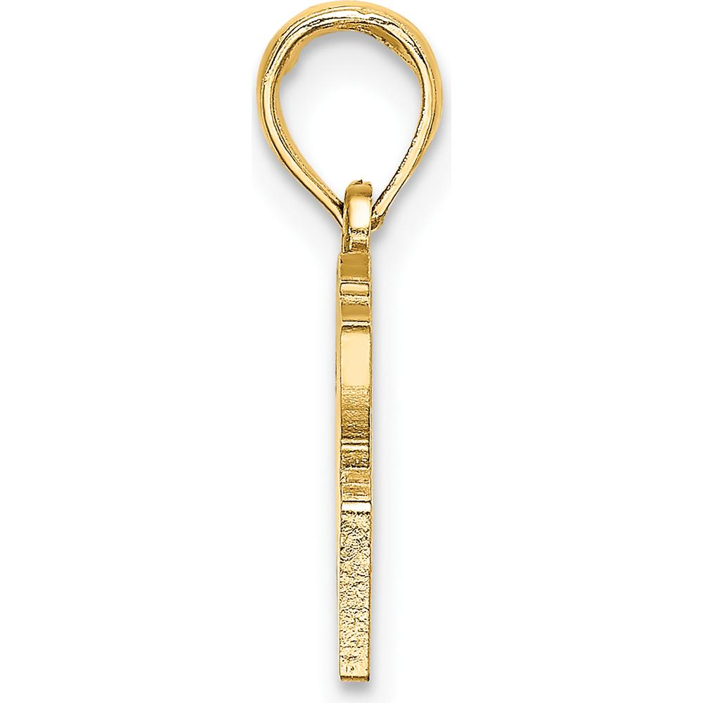 14K Yellow Gold Hands Forming a Heart Charm Pendant - Polished Finish by Oro Pregiato