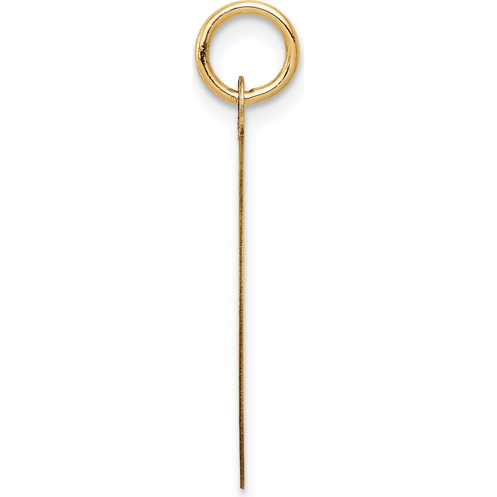 14K Yellow Gold "Happy Anniversary" 20mm Engravable Disc Pendant by Oro Pregiato