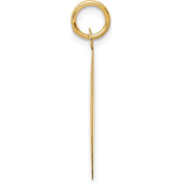 14K Yellow Gold "Happy Anniversary" Engravable Disc Charm - 20mm