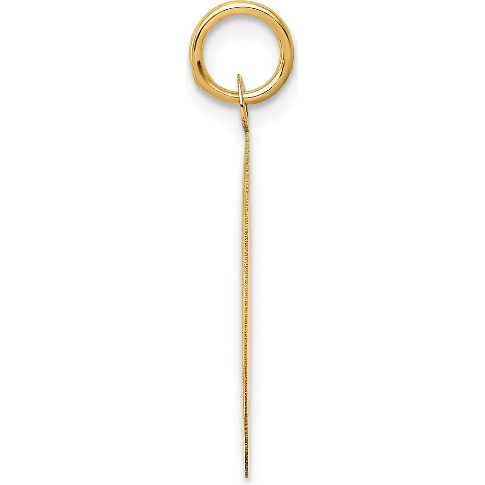 14K Yellow Gold "Happy Anniversary" Engravable Disc Charm - 20mm