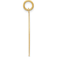14K Yellow Gold "Happy Anniversary" Engravable Heart Disc Charm - 25mm by Oro Pregiato