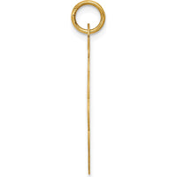 14K Yellow Gold "Happy Birthday" 22mm Engravable Disc Pendant by Oro Pregiato