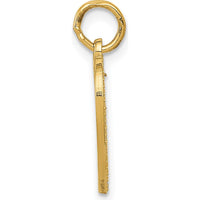 14K Yellow Gold Heart Charm with "Very Special Sis" Engraving by Oro Pregiato