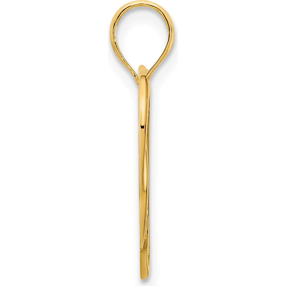 14K Yellow Gold Heart-In-Heart Pendant - 18.3mm Length, 18.4mm Width by Oro Pregiato