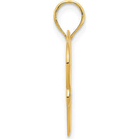 14K Yellow Gold Heart in Heart Pendant - Polished Finish by Oro Pregiato