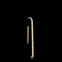 14K Yellow Gold Heart Shape Tennis Bracelet with Bezel-Prong Set Lab Grown Diamonds - 9.08 Carat Total Weight, 37 Stones E-F Color VS1 Clarity - Covaloro Fine Jewelry