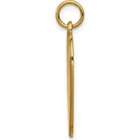 14K Yellow Gold Heart-Shaped Red Enamel Medical Alert Pendant - Polished Finish, Engravable by Oro Pregiato