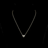 14K Yellow Gold Heart-Shaped Solitaire Pendant with 2.57 Carat Lab-Grown Diamond - IGI Certified F VVS2 - Covaloro Fine Jewelry