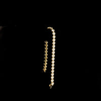 14K Yellow Gold Heart Shaped Tennis Bracelet with East-West Set Lab-Grown Diamonds - 11.30 Carat Total Diamond Weight, E-F Color VS1 Clarity - Covaloro Fine Jewelry