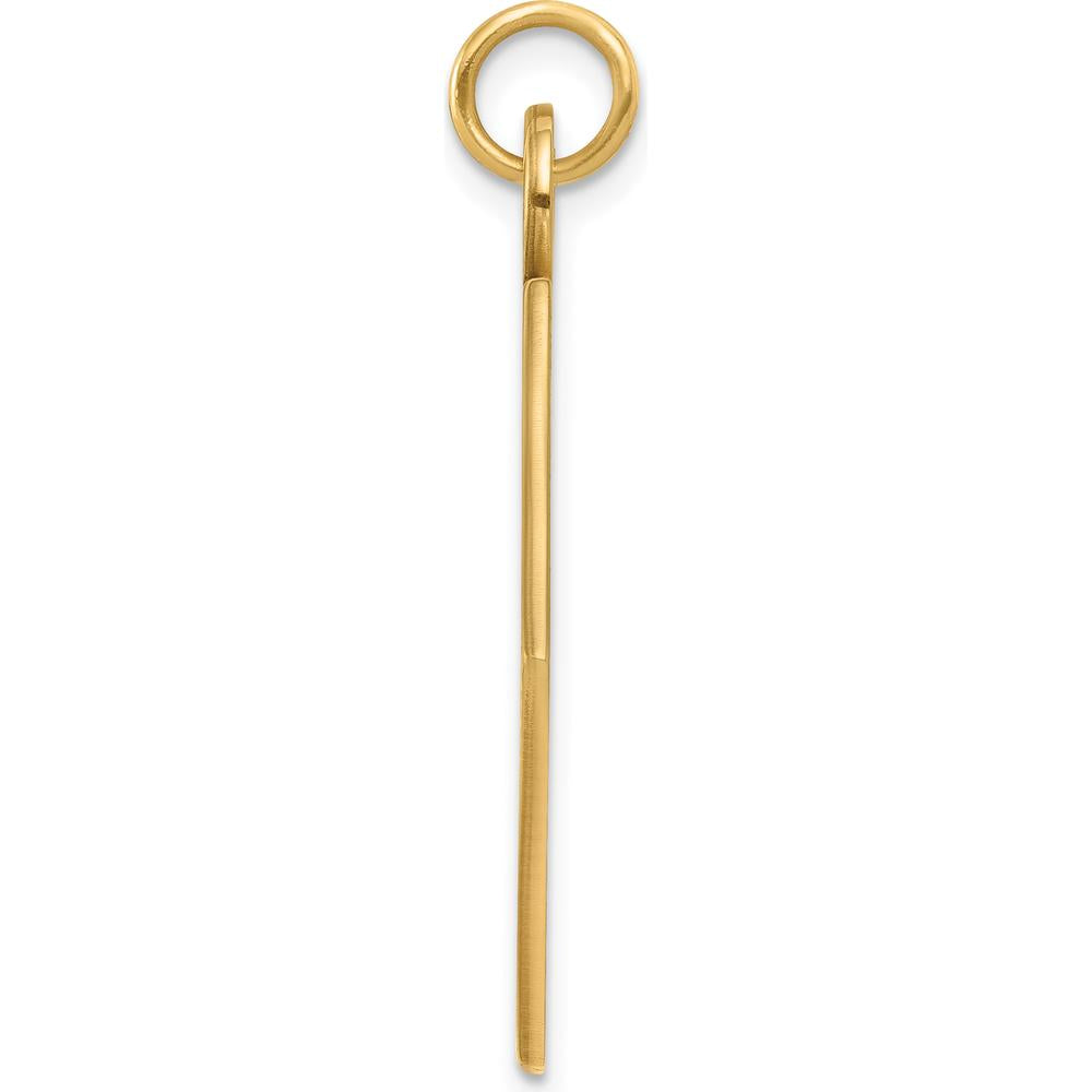 14K Yellow Gold Hexagon Medical Alert Pendant - Polished Finish by Oro Pregiato