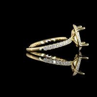 14K Yellow Gold Hidden Halo Oval Cut Lab Diamond Ring with Approximately 2.09 Carat Center and 2.61 Total Carat Weight - GIA Certified D VS1 - Covaloro Fine Jewelry