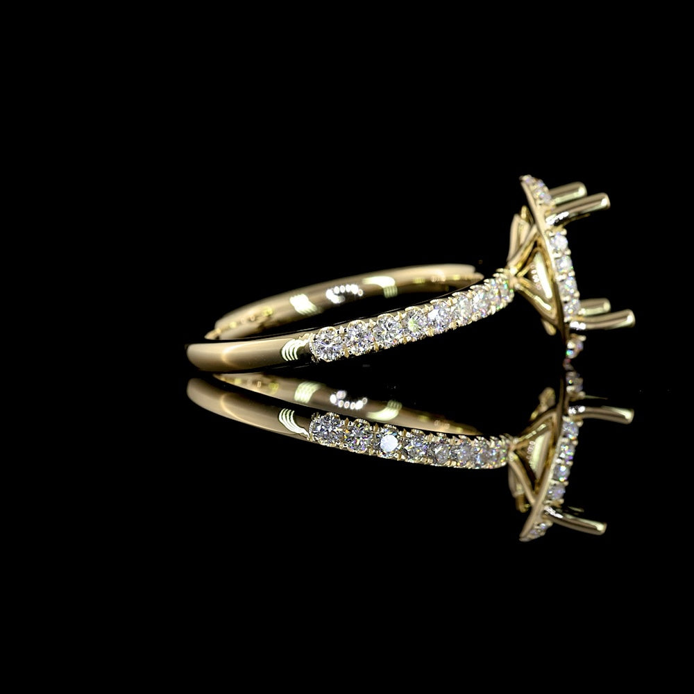 14K Yellow Gold Hidden Halo Oval Cut Lab Diamond Ring with Approximately 2.09 Carat Center and 2.61 Total Carat Weight - GIA Certified D VS1 - Covaloro Fine Jewelry