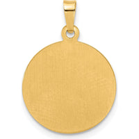 14K Yellow Gold Hollow Buddha Charm Pendant - Polished Finish by Oro Pregiato