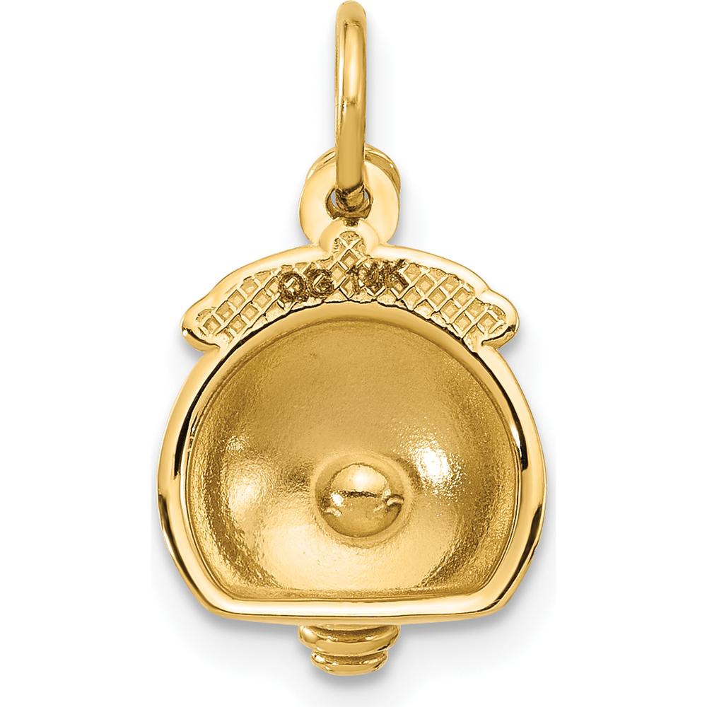 14K Yellow Gold HONEY Pot with Dipper Charm - 22mm Length by Oro Pregiato