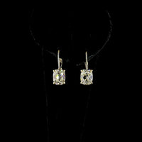 14K Yellow Gold Huggie Earrings with GIA Certified Antique Cushion Cut Lab-Grown Diamonds - 4.23 Carat Total Diamond Weight - Covaloro Fine Jewelry