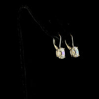 14K Yellow Gold Huggie Earrings with GIA Certified Antique Cushion Cut Lab-Grown Diamonds - 4.23 Carat Total Diamond Weight - Covaloro Fine Jewelry