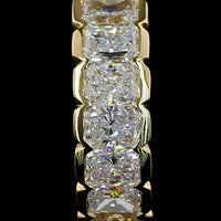 14K Yellow Gold Huggie Earrings with Half-Bezel Set Radiant Cut Lab Diamonds - 1.05 Carats Total Diamond Weight - Covaloro Fine Jewelry