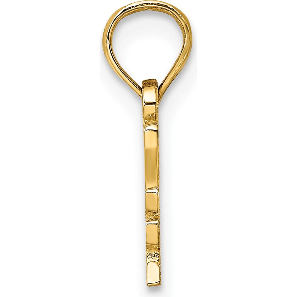 14K Yellow Gold "I HEART MY DETECTIVE" Themed Charm by Oro Pregiato
