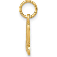 14K Yellow Gold I (Heart) MY HUSBAND Charm Pendant by Oro Pregiato