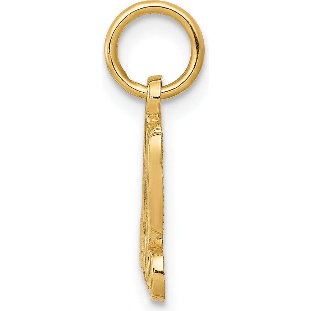 14K Yellow Gold I (Heart) MY HUSBAND Charm Pendant by Oro Pregiato