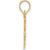 14K Yellow Gold "I Love My Sunshine" Sun Pendant with Epoxy Detailing by Oro Pregiato