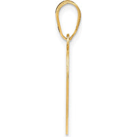 14K Yellow Gold Infinity FOREVER Laser Cut Heart Pendant - 25mm by Oro Pregiato