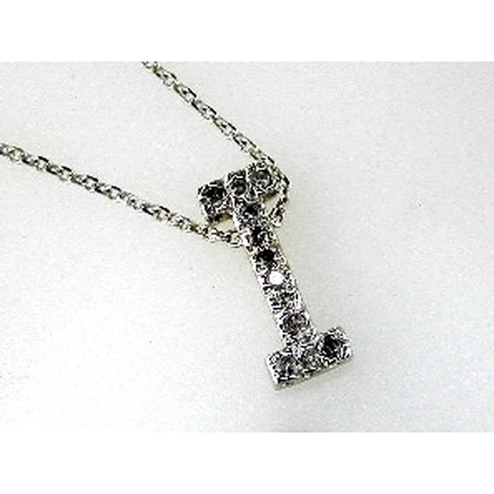 14K Yellow Gold Initial Diamond Pendant with Round Brilliant Diamonds – 0.14 Carat Total Weight - Royal Jewelry