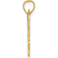 14K Yellow Gold "It's Better in the Bahamas" Textured Charm with Palm Tree Detail by Oro Pregiato
