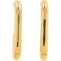 14K Yellow Gold J-Hoops - 3.15 grams