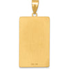 14K Yellow Gold Judgement Tarot Card Pendant with Textured Finish by Oro Pregiato
