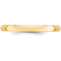 14K Yellow Gold Knife Edge Comfort Fit Wedding Band - 2.5mm Width, Size 9.5 by Luciano & Cie