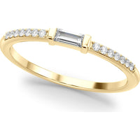 14K Yellow Gold Lab Diamond Fashion Band - 0.167 Carats Total Diamond Weight - Size 7 by Robinson's Jewelers