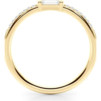 14K Yellow Gold Lab Diamond Fashion Band - 0.167 Carats Total Diamond Weight - Size 7 by Robinson's Jewelers
