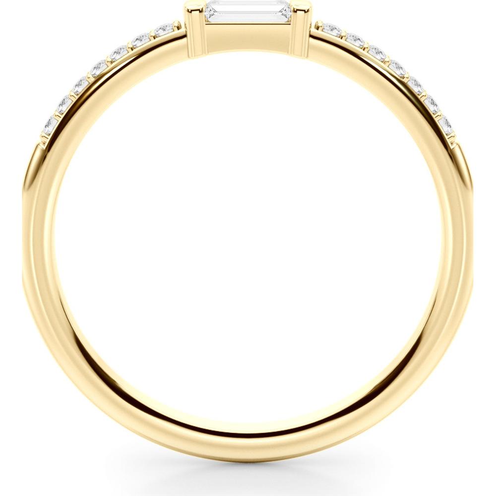 14K Yellow Gold Lab Diamond Fashion Band - 0.167 Carats Total Diamond Weight - Size 7 by Robinson's Jewelers