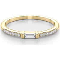14K Yellow Gold Lab Diamond Fashion Band - 0.167 Carats Total Diamond Weight - Size 7 by Robinson's Jewelers