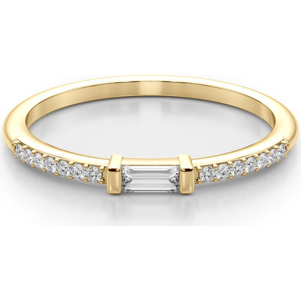14K Yellow Gold Lab Diamond Fashion Band - 0.167 Carats Total Diamond Weight - Size 7 by Robinson's Jewelers