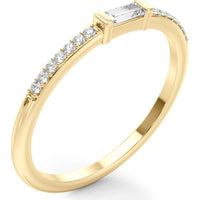 14K Yellow Gold Lab Diamond Fashion Band - 0.167 Carats Total Diamond Weight - Size 7 by Robinson's Jewelers