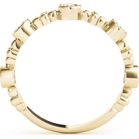 14K Yellow Gold Lab Diamond Fashion Band - 0.375 Carat Total Weight - Size 7 by Robinson's Jewelers