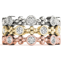 14K Yellow Gold Lab Diamond Fashion Band - 0.375 Carat Total Weight - Size 7 by Robinson's Jewelers