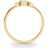 14K Yellow Gold Lab Diamond Fashion Ring - 0.20 Carat Total Weight - Size 7 by Robinson's Jewelers