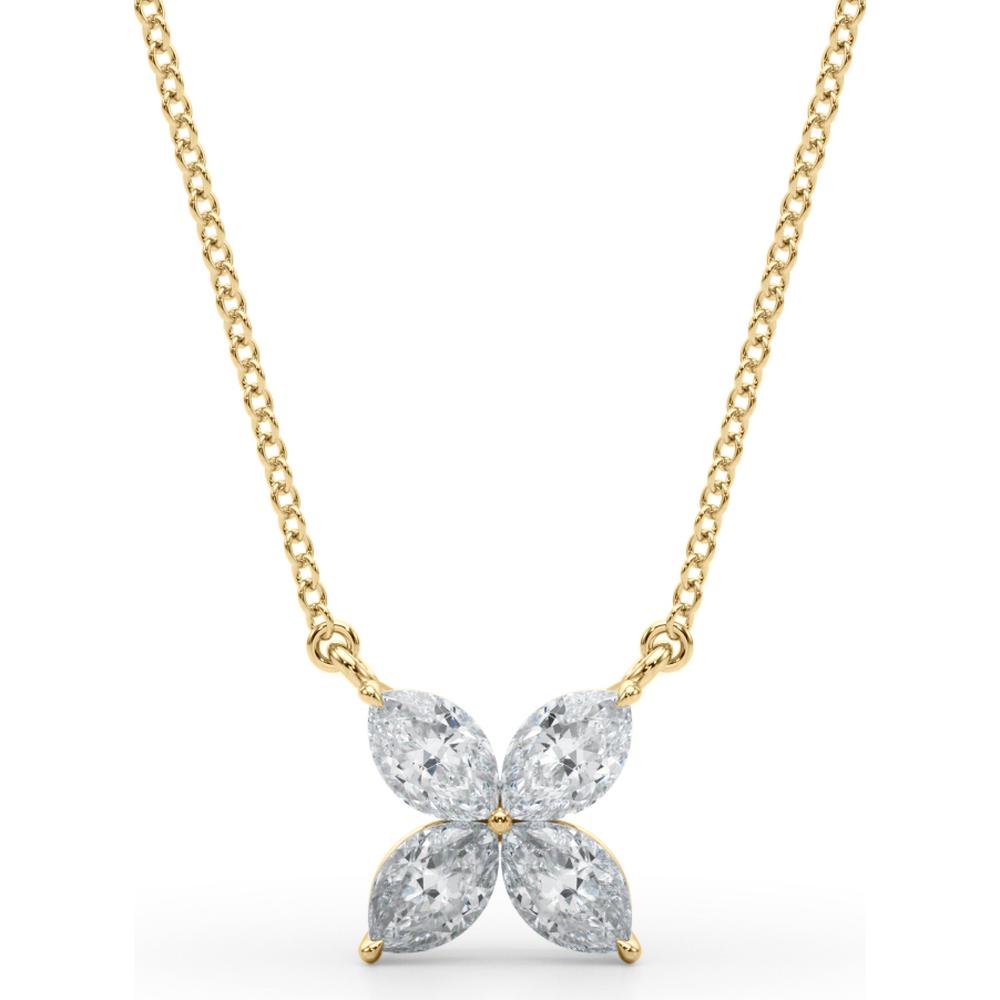 14K Yellow Gold Lab Diamond Necklace - 0.33 Carats Total Diamond Weight by Robinson's Jewelers